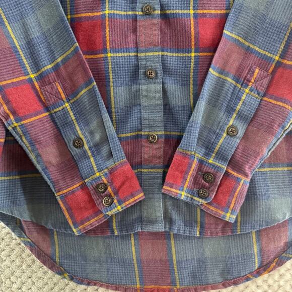 Toad&Co Top Womens XS Blue Red Plaid Reform Flannel LS Shirt Button Front Fall - Picture 5 of 13
